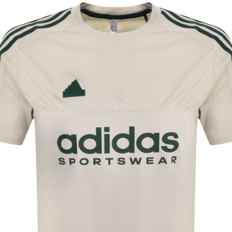 Camisetas adidas beige sales